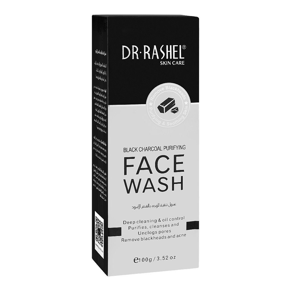 Dr. Rashel Black Charcoal Purifying Face Wash – 100g