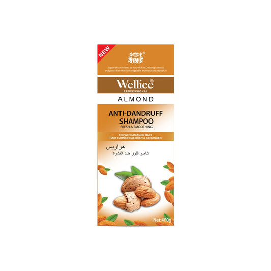 Wellice Almond Shampoo – Anti-Dandruff for Healthy, Strong Hair