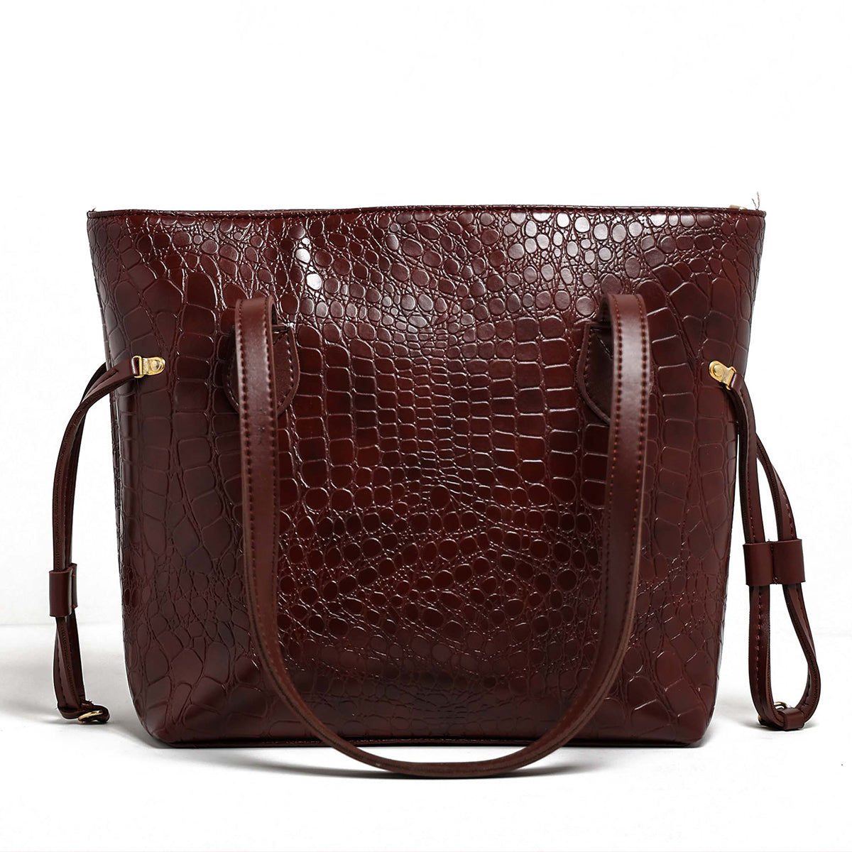 Croco Kraft | Shoulder | Maroon