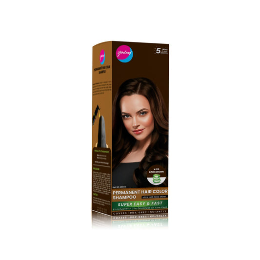 Godrej Permanent Hair Color Shampoo – Dark Brown