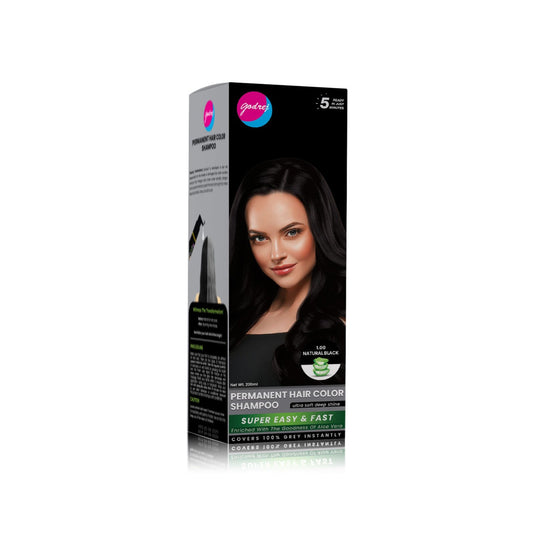 Godrej Permanent Hair Color Shampoo – Natural Black
