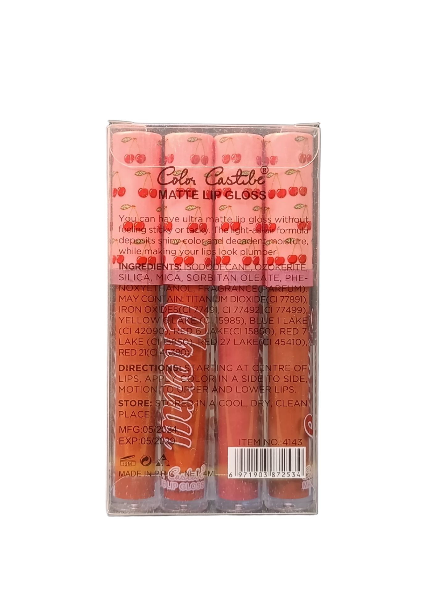 Color Castle Cherry Matte Lip Gloss